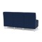 Lesro Siena Lounge Reception Armless 3 Seat Tandem Seating No Center Arms, Brushed Steel, MD Ink Upholstery SN3102 - alternate 3